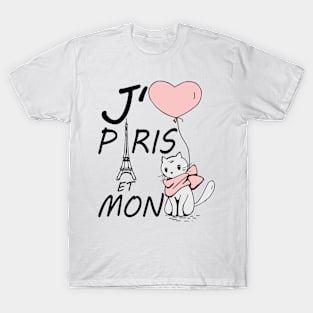 J'aime Paris et mon Chat T-Shirt